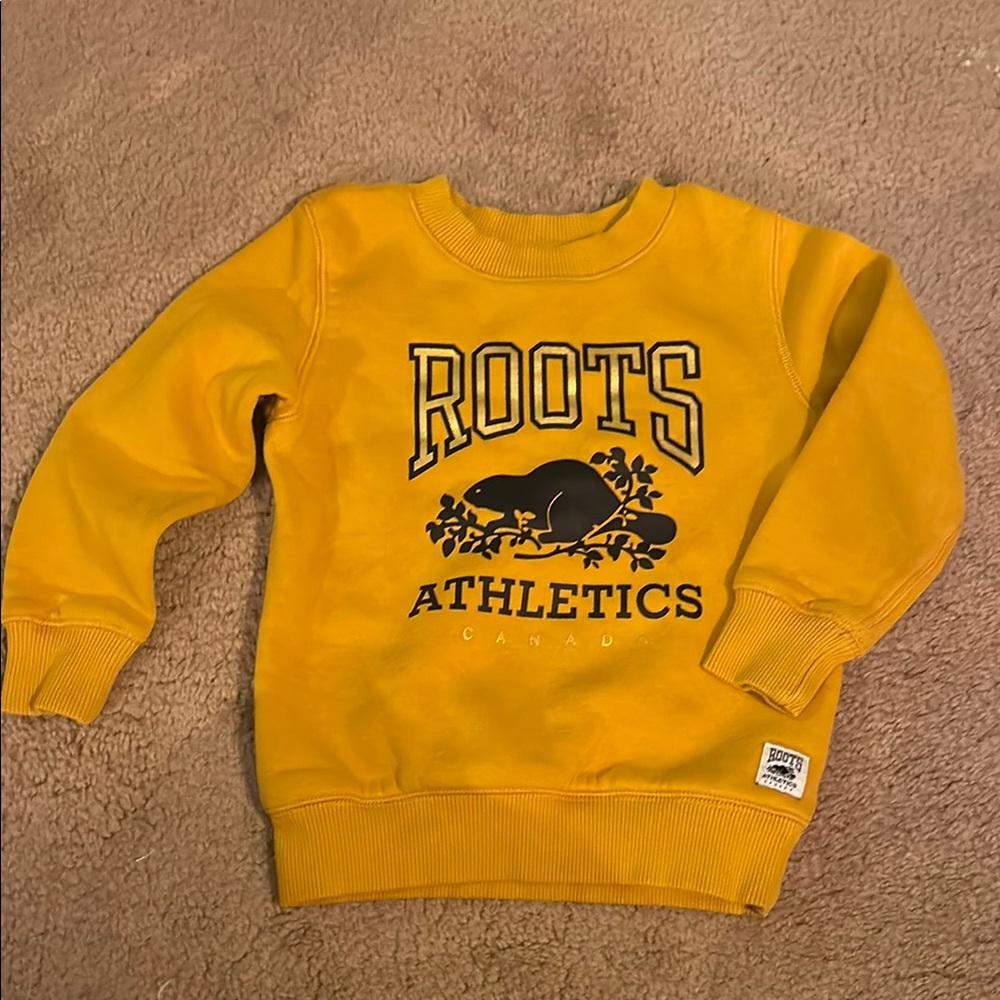 Roots Yellow Athletic Sweatshirt